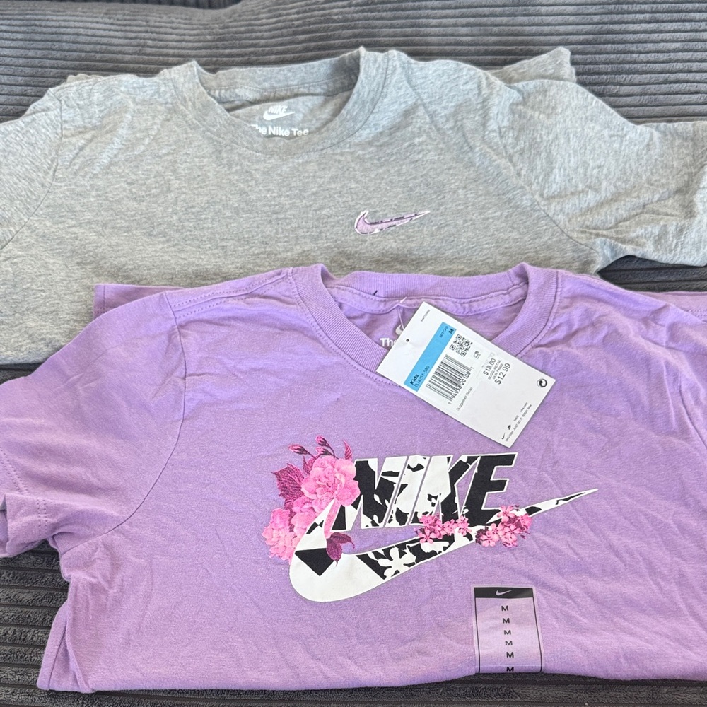 Nike Kids' Gray and Lavender Tees